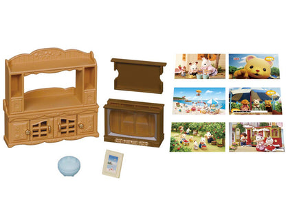 Epoch Sylvanian Families Toy Dollhouse Furniture with TV Stand Set - Ages 3 and Up- Japan Figure Store - #1 Bring To You The Best Japanese Goods
