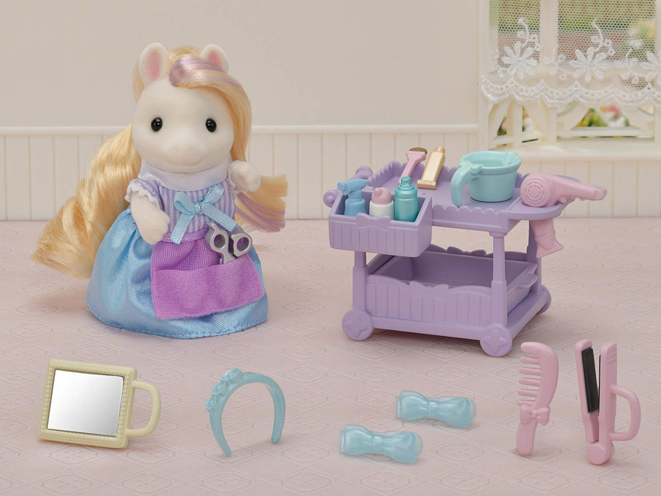Epoch Sylvanian Families Hair Salon Toy Set Pony Hairdresser Age 3 and Up- Japan Figure Store - #1 Bring To You The Best Japanese Goods