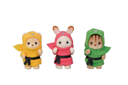 Epoch Sylvanian Families Baby Ninja Trio C-66 St Mark Certified Dollhouse Toy for Ages 3+- Japan Figure Store - #1 Bring To You The Best Japanese Goods