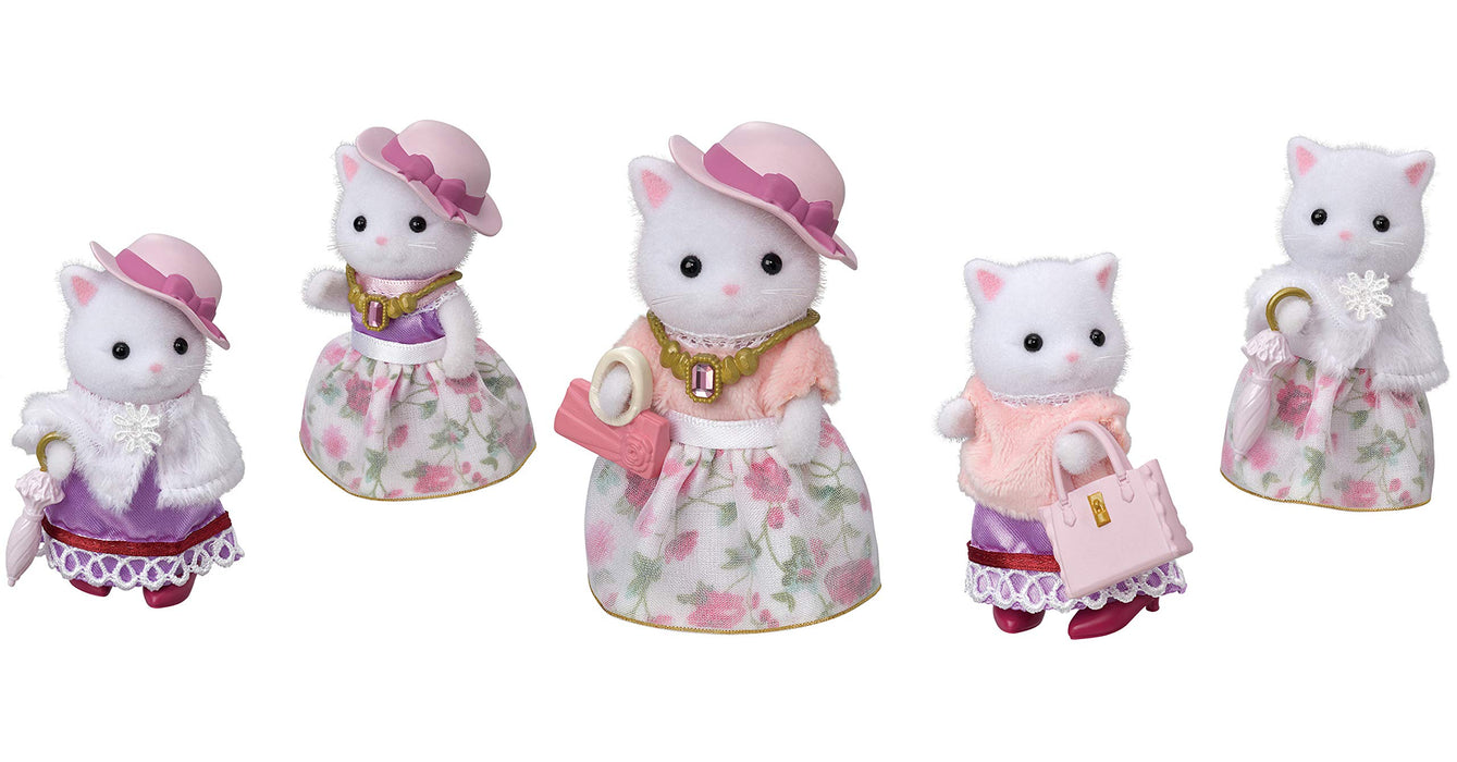 Epoch Sylvanian Families Town Persian Cat Set TVS-9 St Mark Certified Toy Dollhouse Ages 3+- Japan Figure Store - #1 Bring To You The Best Japanese Goods