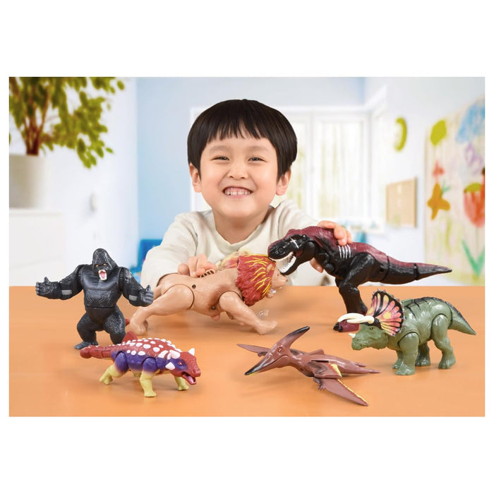 Takara Tomy Ania Adventure Continent Gorilla Dinosaur Toy Ages 3+- Japan Figure Store - #1 Bring To You The Best Japanese Goods