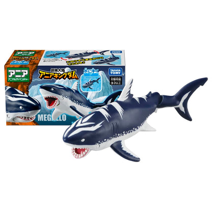 Takara Tomy Ania Megalodon Dinosaur Toy for Ages 3+ Adventure Kingdom Series- Japan Figure Store - #1 Bring To You The Best Japanese Goods