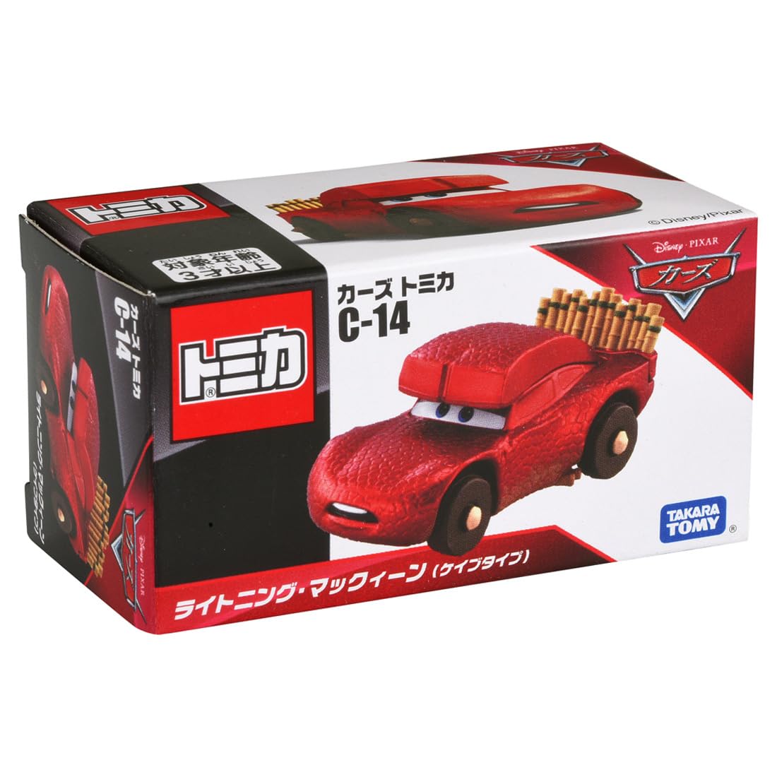 Takara Tomy Disney Cars Tomica C14 Lightning McQueen Mini Car Toy Ages 3+- Japan Figure Store - #1 Bring To You The Best Japanese Goods