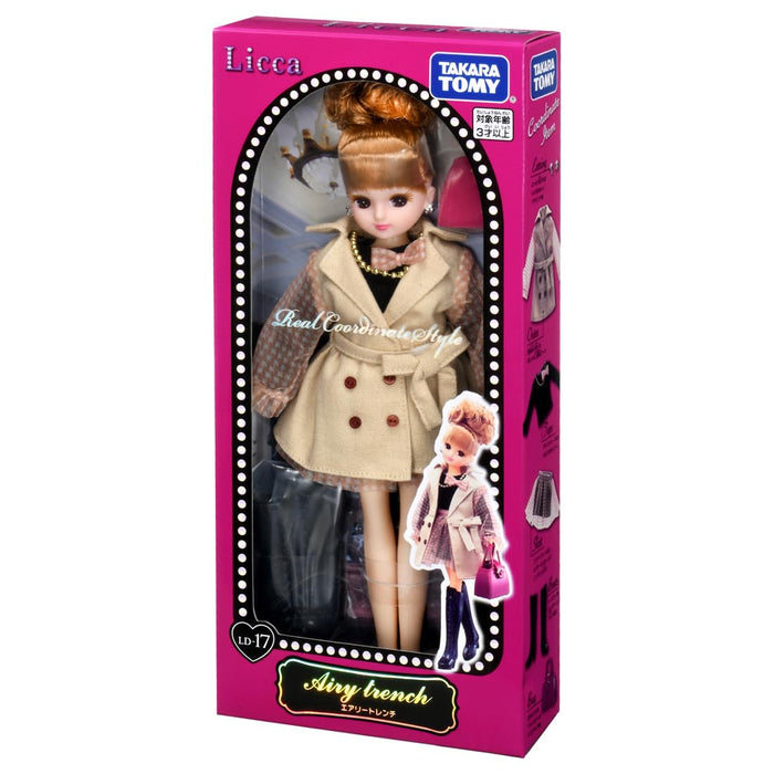 Takara Tomy Licca-Chan LD-17 Airy Trench Dress Up Toy - Age 3+ Play Doll- Japan Figure Store - #1 Bring To You The Best Japanese Goods