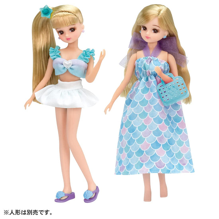 TAKARA TOMY Licca Doll Mermaid Dress & Swimsuit Set- Japan Figure Store - #1 Bring To You The Best Japanese Goods