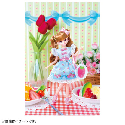 Takara Tomy Licca-Chan Doll Ld-11 Strawberry Ribbon Dress-Up Doll Japan 3+ Toy Safety St Mark Certified- Japan Figure Store - #1 Bring To You The Best Japanese Goods