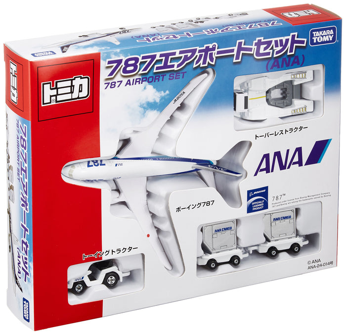 Takara Tomy Tomica 787 Airport Set Ana Japanese Plastic Airport Models Airplane Toys- Japan Figure Store - #1 Bring To You The Best Japanese Goods
