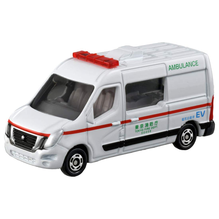 Takara Tomy Tomica Nissan Nv400 Ev Ambulance Japanese Plastic Ambulance Toys- Japan Figure Store - #1 Bring To You The Best Japanese Goods