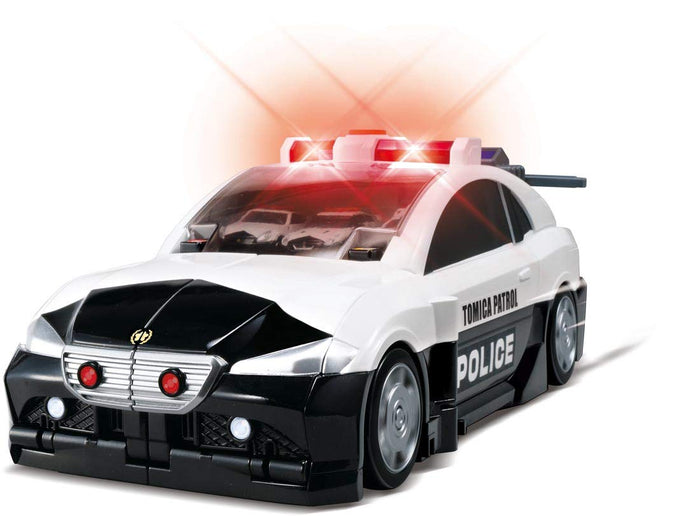Takara Tomy Tomica World Transform Into Big ! Big Patrol Car Japanese Pvc Police Cars- Japan Figure Store - #1 Bring To You The Best Japanese Goods