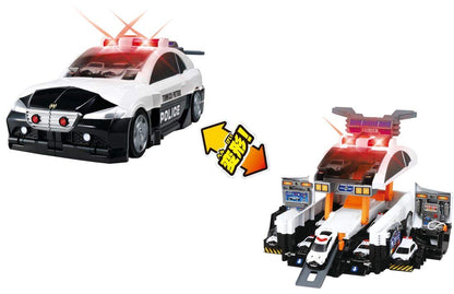 Takara Tomy Tomica World Transform Into Big ! Big Patrol Car Japanese Pvc Police Cars- Japan Figure Store - #1 Bring To You The Best Japanese Goods