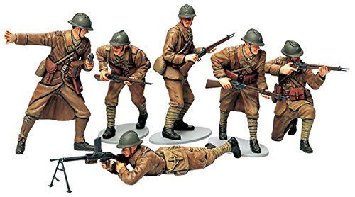 Tamiya 1/35 Military Miniatures Wwii French Infantry Set Model Kit Japan - Japan Figure