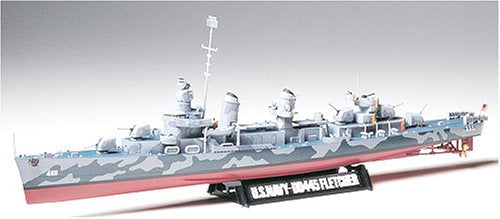 Tamiya 1/350 U.s. Navy Destroyer Dd445 Fletcher Model Kit - Japan Figure