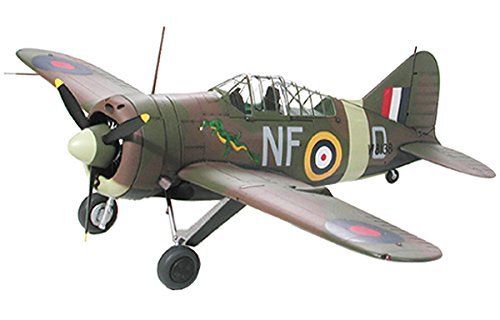 Tamiya 1/48 Brewster B-399 Buffalo Pacific Theater Model Kit - Japan Figure