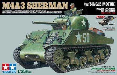 Tamiya 1/35 U.s. Medium Tank M4a3 Sherman W/single Mortor Model Kit Japan- Japan Figure Store - #1 Bring To You The Best Japanese Goods