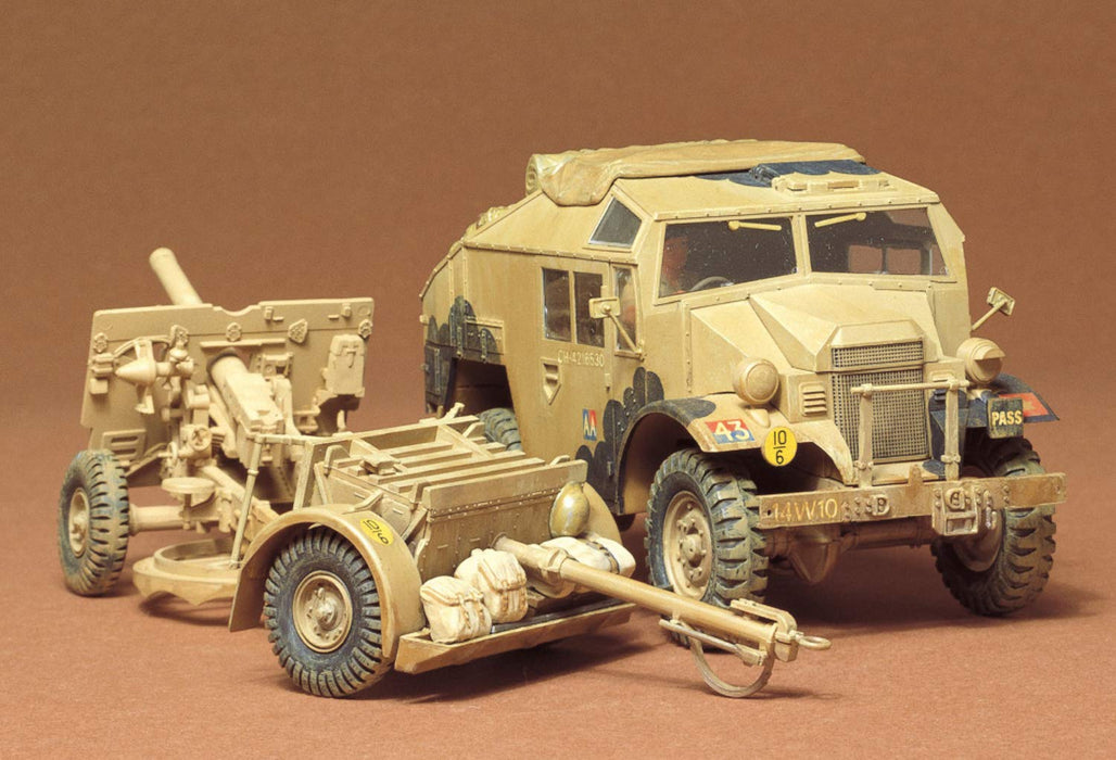 TAMIYA 35044 British 25 Pndr. Field Gun & Quad Gun Tractor 1/35 Scale Kit- Japan Figure Store - #1 Bring To You The Best Japanese Goods