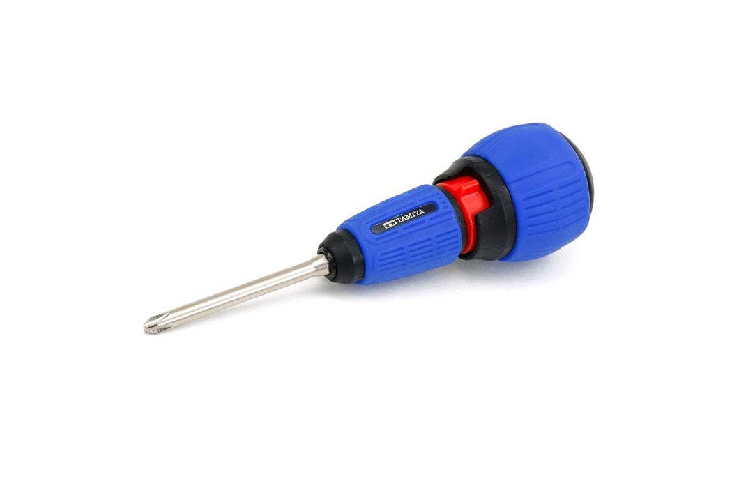 Tamiya 74152 Craft Tools Ratcheting Screwdriver Pro W/(+) Bit/L Japanese Tool For Crafting- Japan Figure Store - #1 Bring To You The Best Japanese Goods