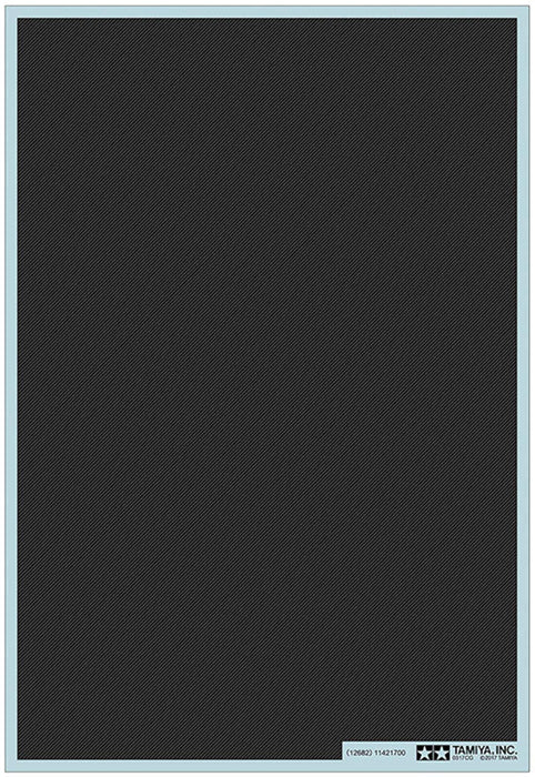 TAMIYA 12682 Carbon Pattern Decal Set Twill Weave/Extra Fine- Japan Figure Store - #1 Bring To You The Best Japanese Goods