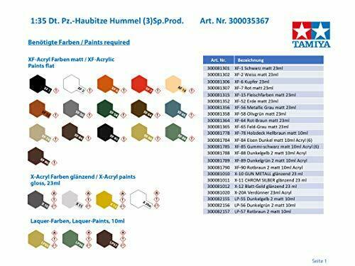 Tamiya German Hummel Late Type Plastic Model Kit- Japan Figure Store - #1 Bring To You The Best Japanese Goods