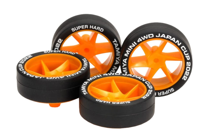 Tamiya Mini 4Wd Limited Super Hard Low Height Tire Spiral Wheel J-Cup 2022 95152 Orange- Japan Figure Store - #1 Bring To You The Best Japanese Goods