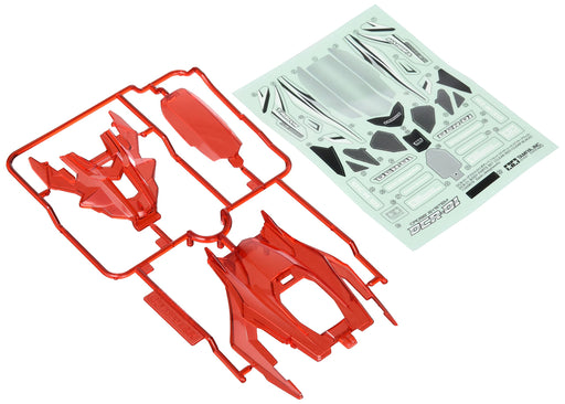 TAMIYA Mini 4Wd 95407 Jr Dcr-01 Body Set Clear Red- Japan Figure Store - #1 Bring To You The Best Japanese Goods