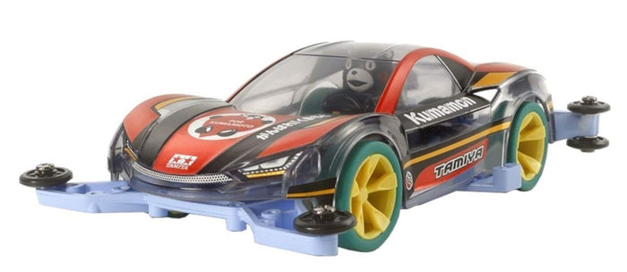 TAMIYA Mini 4Wd 1/32 Kumamon Support Kumamoto Pastel Blue Chassis Green Tires- Japan Figure Store - #1 Bring To You The Best Japanese Goods