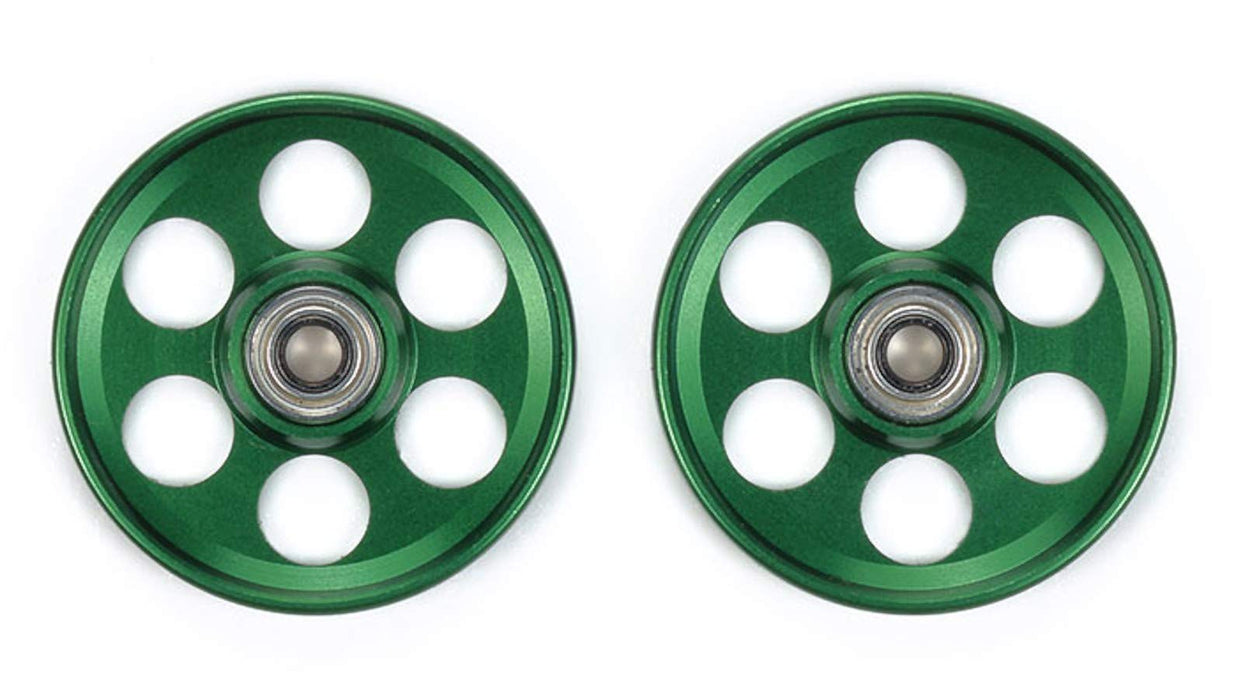 TAMIYA Mini 4Wd Hg Lightweight 19Mm Aluminum Ball-Race Rollers Ringless/ Green- Japan Figure Store - #1 Bring To You The Best Japanese Goods