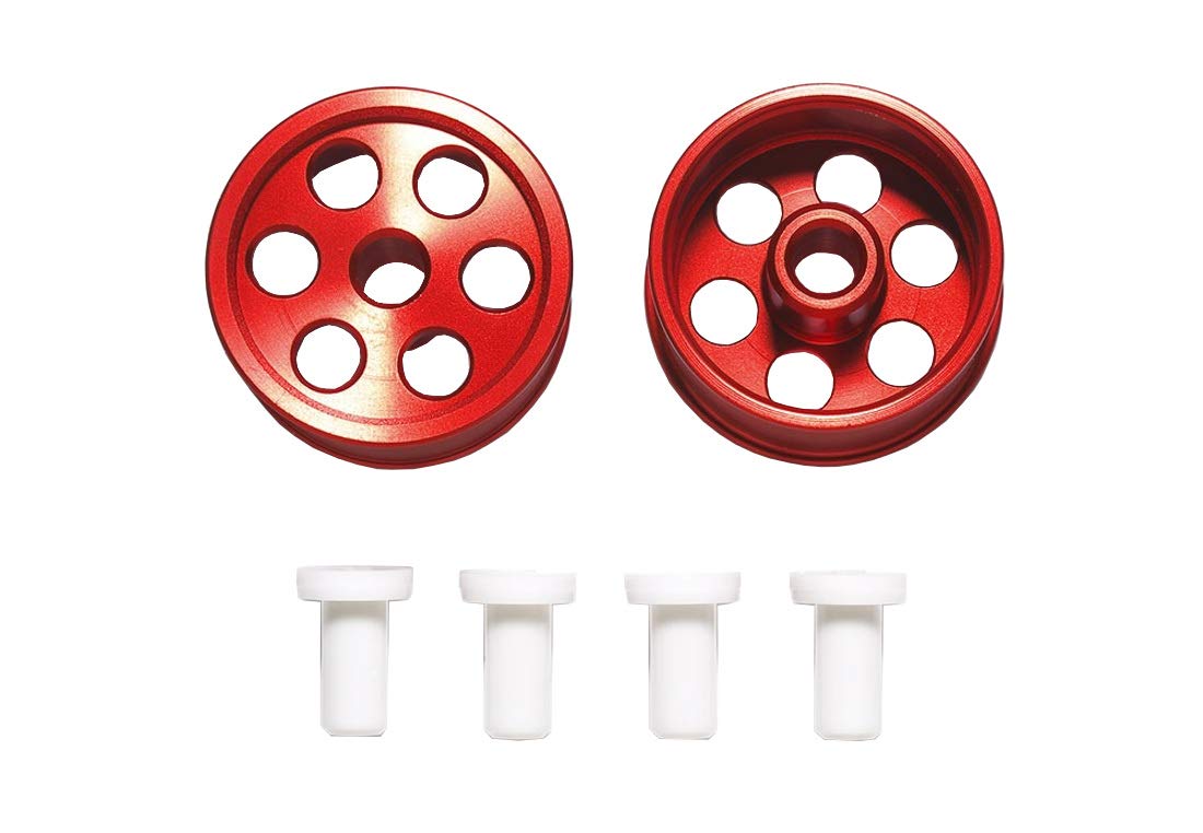 TAMIYA 95516 Mini 4Wd Hg Aluminum Reversible Wheels For Low Profile Tires Super X & Xx, Red/2Pcs. 1/32- Japan Figure Store - #1 Bring To You The Best Japanese Goods