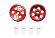 TAMIYA 95516 Mini 4Wd Hg Aluminum Reversible Wheels For Low Profile Tires Super X & Xx, Red/2Pcs. 1/32- Japan Figure Store - #1 Bring To You The Best Japanese Goods