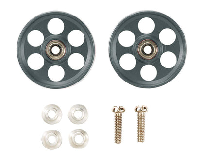 TAMIYA 95454 Mini 4Wd Hg Lightweight 19Mm Aluminum Ball-Race Rollers Ringless/Gun Metal- Japan Figure Store - #1 Bring To You The Best Japanese Goods