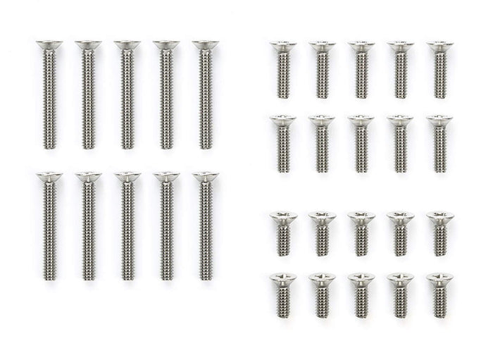 TAMIYA Mini 4Wd Stainless Steel Countersunk Screw Set Black 6/8/15Mm- Japan Figure Store - #1 Bring To You The Best Japanese Goods