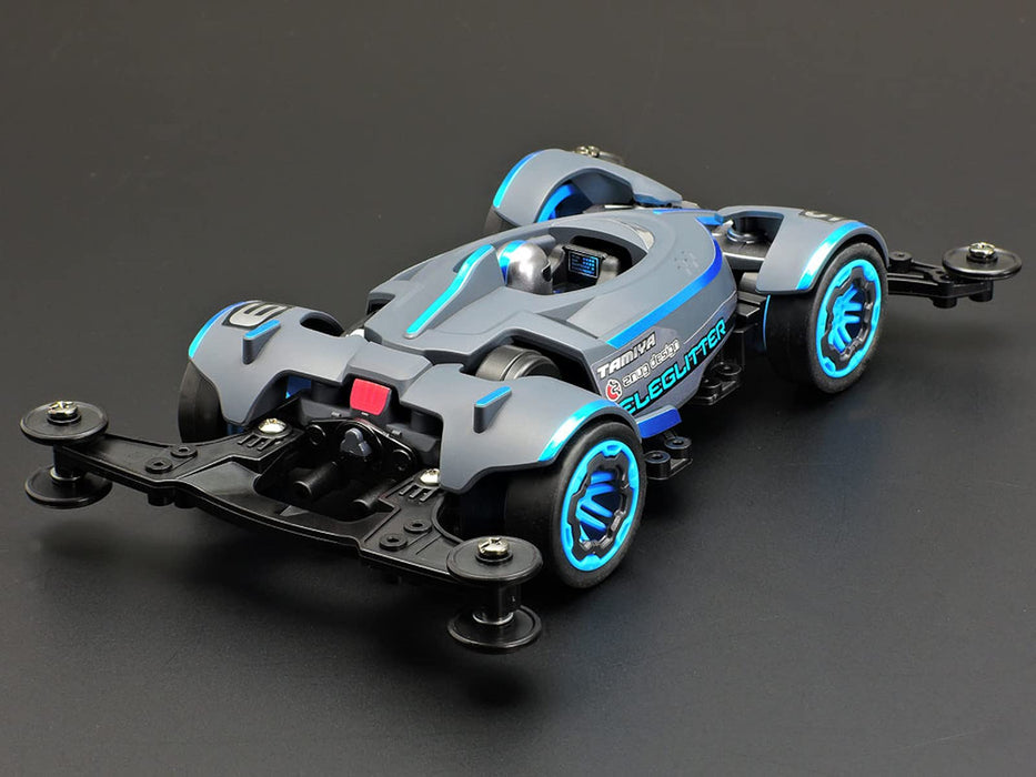 Tamiya Racer Mini 4Wd Series No.100 Ele Glitter Vz Chassis 18100- Japan Figure Store - #1 Bring To You The Best Japanese Goods