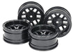 Tamiya Rc Spare Parts No.1686 Sp.1686 Cc-02 12 Spoke Wheels (26Mm Width, Offset +6) Black 4Pcs 51686- Japan Figure Store - #1 Bring To You The Best Japanese Goods