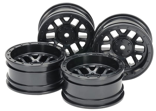 Tamiya Rc Spare Parts No.1686 Sp.1686 Cc-02 12 Spoke Wheels (26Mm Width, Offset +6) Black 4Pcs 51686- Japan Figure Store - #1 Bring To You The Best Japanese Goods