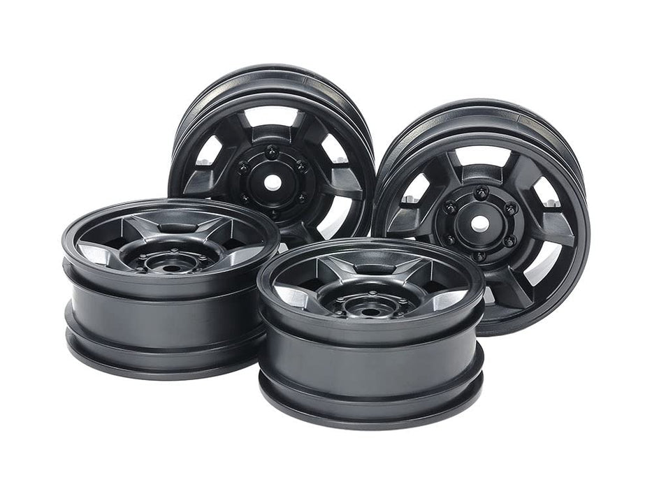Tamiya Rc Spare Parts No.1688 Cc-02 6-Spoke Wheel 26Mm Width Offset +4 Black Japan 4Pcs 51688- Japan Figure Store - #1 Bring To You The Best Japanese Goods