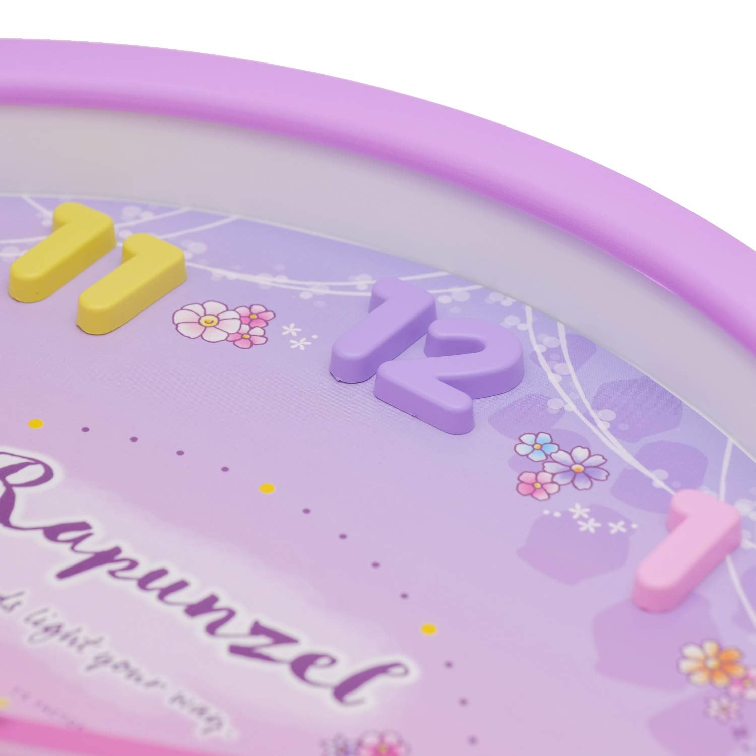 T'S FACTORY - Disney Tangled Rapunzel Wall Clock Purple- Japan Figure Store - #1 Bring To You The Best Japanese Goods