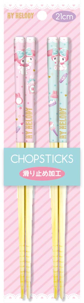 Sanrio Bamboo Chopsticks Set Happiness Girl My Melody- Japan Figure Store - #1 Bring To You The Best Japanese Goods