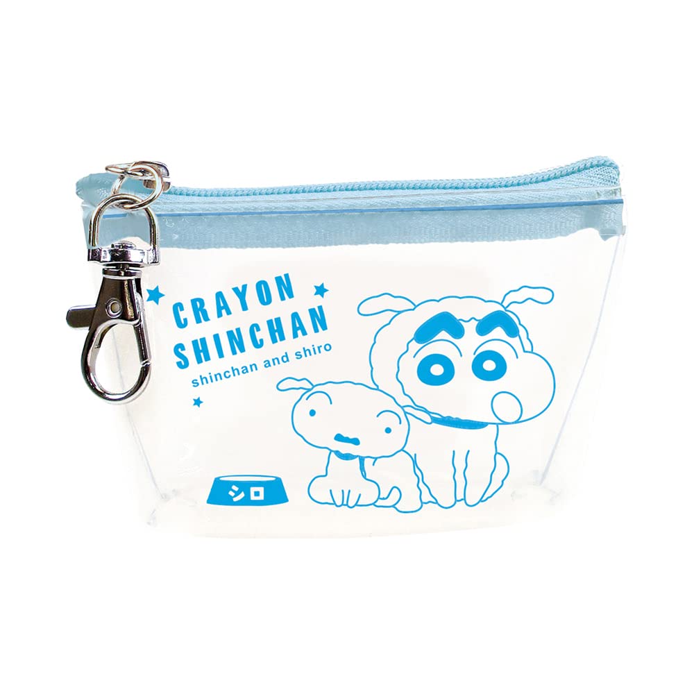 Tee&S Factory Crayon Shin-Chan Chocotto Triangle Clear Pouch Shiro Shin-Chan H6 X W9.5 X D3Cm Ks-5533962Ss- Japan Figure Store - #1 Bring To You The Best Japanese Goods