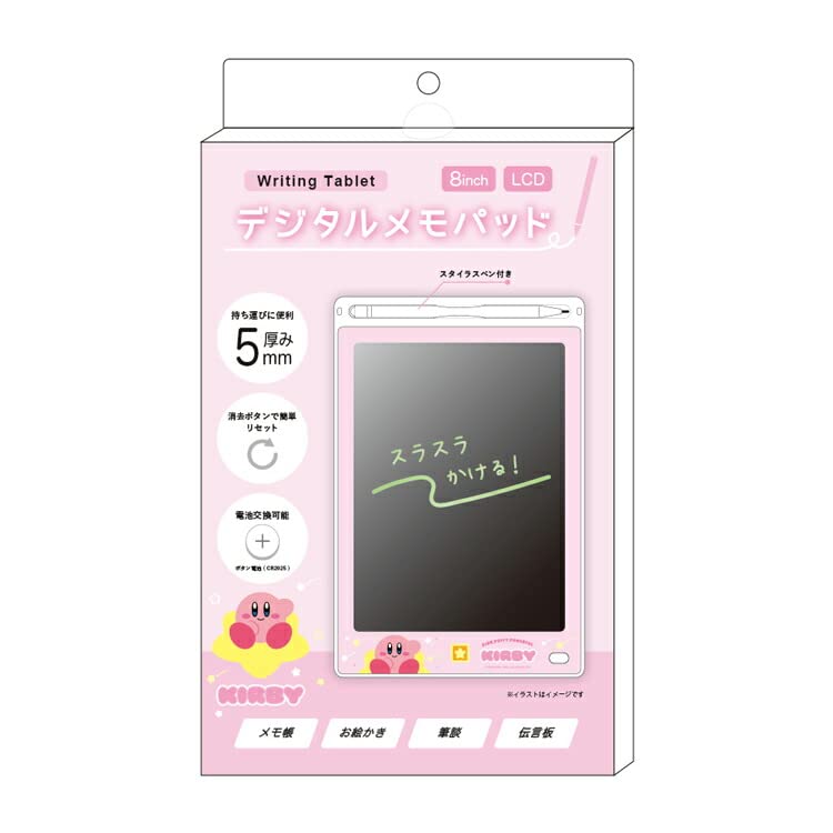 Tee&S Factory Kirby Digital Memo Pad Kirby H216 X W142 X D5Mm Hk-5543124Kb- Japan Figure Store - #1 Bring To You The Best Japanese Goods
