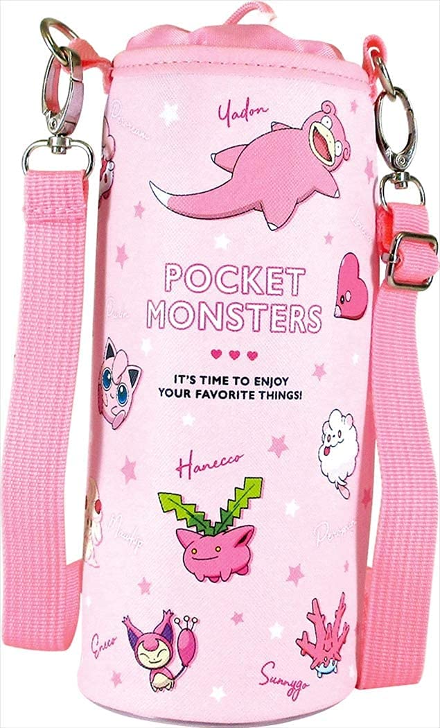 Tee&S Factory Plastic Bottle Cover L Pokemon Colors Pink H20.5 X Φ9Cm Pm-5535628Pk- Japan Figure Store - #1 Bring To You The Best Japanese Goods