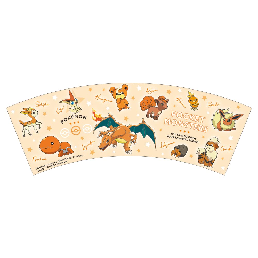 TS Factory Pokemon Dot Tumbler Colors Orange H9.5 X Φ8.5Cm Pm-5526468Or- Japan Figure Store - #1 Bring To You The Best Japanese Goods