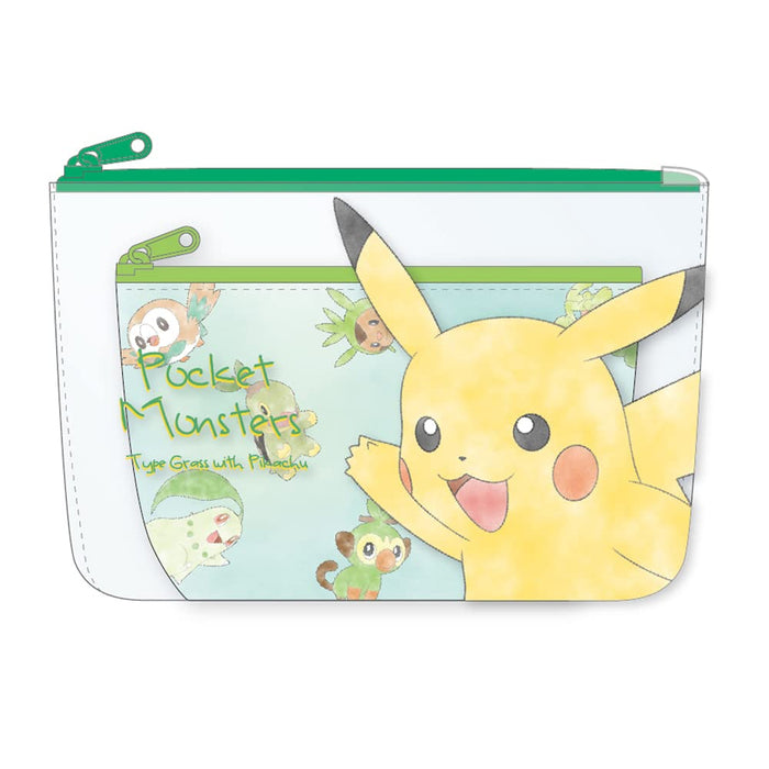Tee&S Factory Pokemon Pouch Set Pikachu Grass Type D5 X W20.5 X H13Cm Pm-5533790Ku- Japan Figure Store - #1 Bring To You The Best Japanese Goods