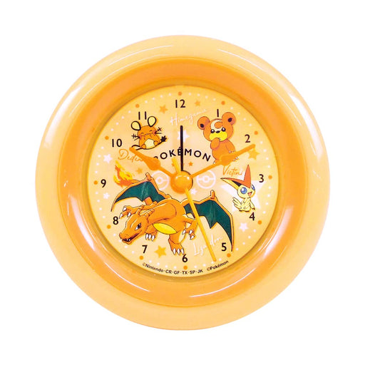 TS Factory Pokemon Round Alarm Clock Colors Orange Φ9 X D4.1Cm Pm-5520379Or- Japan Figure Store - #1 Bring To You The Best Japanese Goods