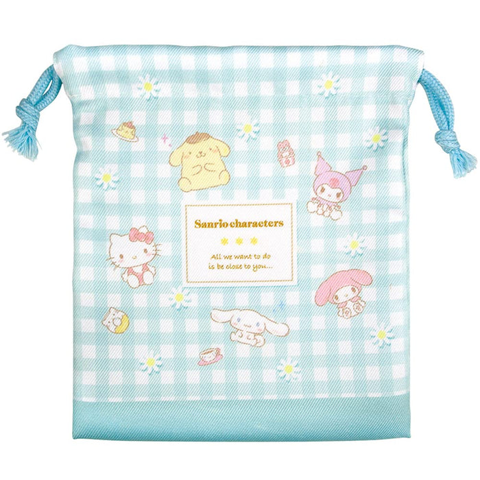 T'S Factory Sanrio Drawstring Bag Set Of 2 Sanrio Characters Flower- Japan Figure Store - #1 Bring To You The Best Japanese Goods