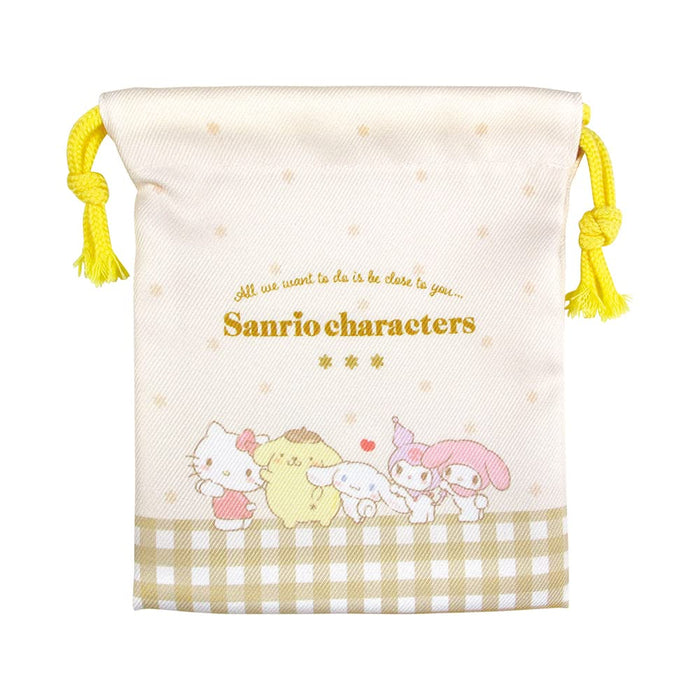 T'S Factory Sanrio Drawstring Bag Set Of 2 Sanrio Characters Flower- Japan Figure Store - #1 Bring To You The Best Japanese Goods