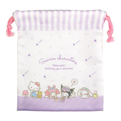 T'S Factory Sanrio Drawstring Bag Set Of 2 Sanrio Characters Sleeping- Japan Figure Store - #1 Bring To You The Best Japanese Goods
