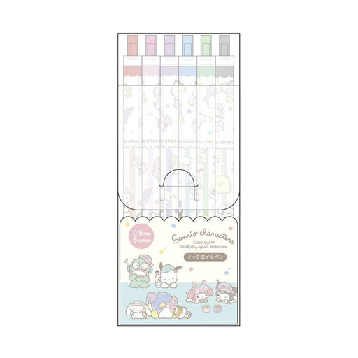T'S Factory Sanrio Knock Type Gel Pen 6 Pcs Set- Japan Figure Store - #1 Bring To You The Best Japanese Goods