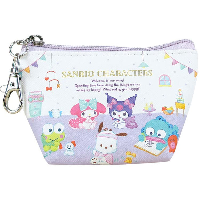 TS Factory Sanrio Characters Triangular Mini Pouch Happiness My Room Cosmetic Pouch Accessory Case Cute 173259- Japan Figure Store - #1 Bring To You The Best Japanese Goods