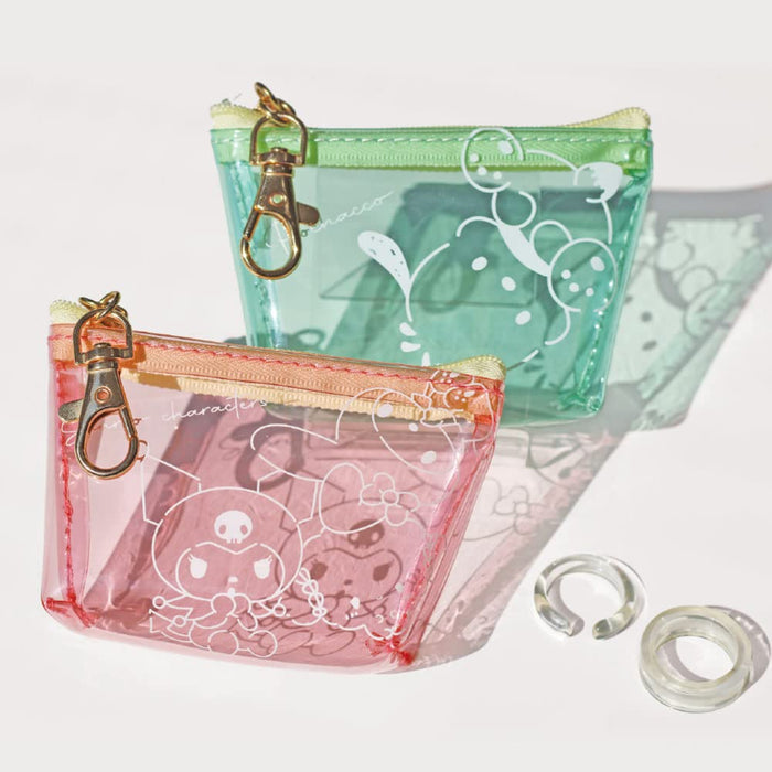 T&S Factory Sanrio Chocotto Triangle Clear Pouch Pink Japan H6Xw9.5Xd3Cm Sr-5544103Pk- Japan Figure Store - #1 Bring To You The Best Japanese Goods
