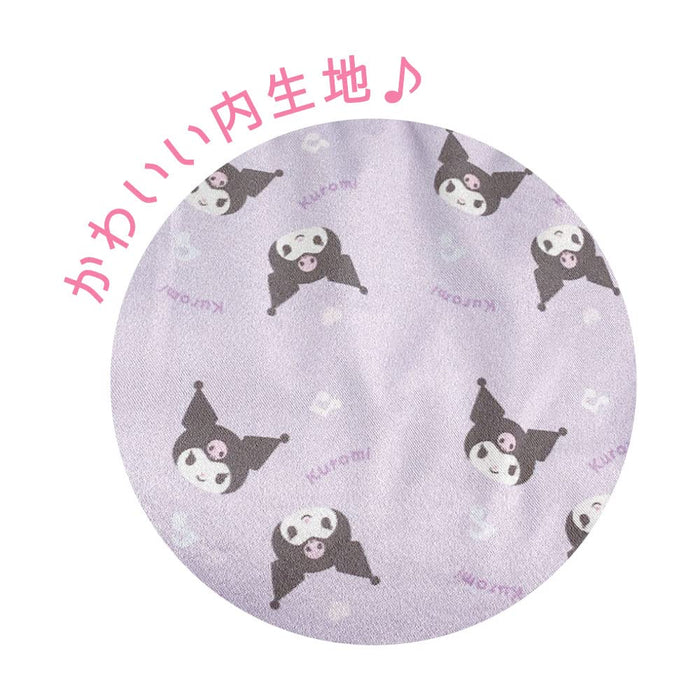 T'S Factory Sanrio Kuromi Plush Face Pen Pouch Japan H9.7Xw19Xd5Cm- Japan Figure Store - #1 Bring To You The Best Japanese Goods