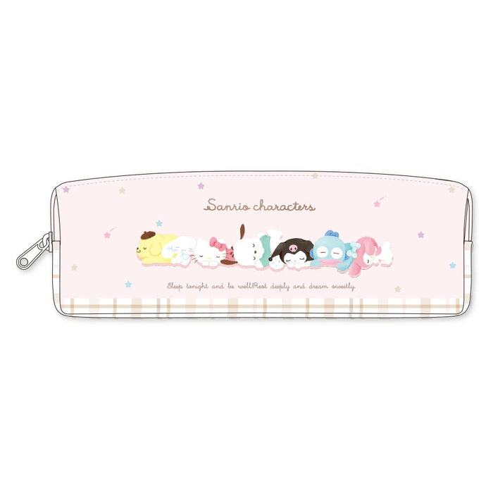 T'S Factory Sanrio W Zipper Slim Pen Pouch Sanrio Characters Sleeping- Japan Figure Store - #1 Bring To You The Best Japanese Goods